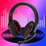 Gaming Headset Headphones Stereo With Microphone Mic For PC Laptop 3.5mm Jacks