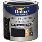 Peinture multi-supports - DULUX VALENTINE - 2 L - noir - Usage extérieur - Acrylique - Satiné - Boiserie