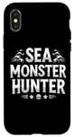 Coque pour iPhone X/XS Citation amusante de plongée Sea Monster Hunter