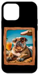 Coque pour iPhone 12 mini Bulldog Relaxing Beach Vibes Summer Fun