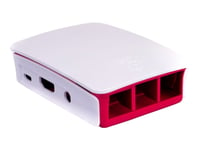 Raspberry Pi - Boks - Hvit, Bringebær - For Raspberry Pi 2 Model B, 3 Model B