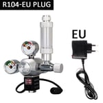 Aquarium-Régulateur de CO2 avec clapet anti-retour,kit de système de contrôle d'électrovanne,réduction de pression,compteur de bulles - Type R104-EU plug-M22-AC100-240V