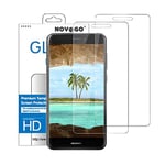 NOVAGO Compatible avec Huawei P8 Lite 2017, P9 Lite 2017, Honor 8 Lite 2017 - Film Protection écran en Verre trempé résistant (x2, Transparent)