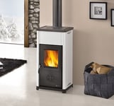 LA NORDICA Thé 5.0 Poêle à Bois 7,0 Kw 201 m3 Rebouchage 5 Étoiles À + Blanc