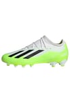 adidas X Crazyfast.3 Multi-Ground Boots Chaussures de Football, FTWR White/Core Black/Lucid Lemon, 28 EU