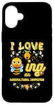 iPhone 16 Plus I Love Beeing An Agricultural Inspector Bee Lover Profession Case