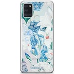 Babaco ERT GROUP mobile phone case for Samsung A21s original and officially Licensed pattern Flowers 026 optimally adapted to the shape of the mobile phone, partially transparent