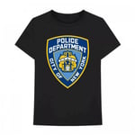 NYC Unisex Adult Police Department Badge Cotton T-Shirt - S