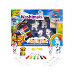 CRAYOLA - Washimals Pat' Patrouille, Kit Activité avec 4 bébés Animaux, 6 Feutres Lavables, 40 Autocollants et Brosse, Jeu et Cadeau pour Enfants, à partir de 3 Ans, 74-0290