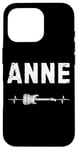 Coque pour iPhone 16 Pro Anne Guitare Battement De Coeur Musique Guitariste