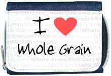 I Love Heart Whole Grain Denim Wallet