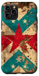 Coque pour iPhone 11 Pro Marron Vintage Géométrique Tropical Ocean Vibes Porto Rico