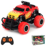 Pup Go Voiture Télécommandée pour Enfants, Solide, Rapide et Sensible pour Garçons de 3 4 5 6 Ans, Jouet Turque RC pour Tout-Petit, Petite Voiture de Course, Meilleur Cadeau pour Anniversaire(Rouge)