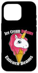 iPhone 16 Pro Ice Cream Dreams Unicorn Beams Sweets Magical Treat Case