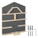 TecTake® Etagere Murale Magnétique pour 50 Figurines à Histoire & Boîte à Histoire, Étagère Bois Bibliotheque, Support Figurine Rangement Chambre Enfant Décoration Murale Accessoires Chambre Enfant