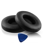 Replacement Earpads Cushions Compatible for Beats Solo 2 Solo 2.0 Solo 3 wireless Headphone with Soft Protein Leather Ear pad, Memory Foam Ear Cover Pads black