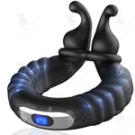 LCC® Lås för män tunn ring USB-laddning vibrationsmassagelås tunn ring manlig onani vuxen sexleksaker