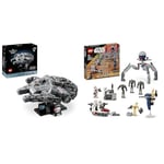 LEGO Star Wars Millennium Falcon, Set pour Adultes du 25e Anniversaire & 75372 Star Wars Pack de Combat des Clone Troopers et Droïdes de Combat, Jouet pour Enfants