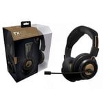 Langalliset pelikuulokkeet Gioteck TX40 S - musta / pronssi (PlayStation 4, Xbox One)