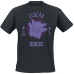 Pokemon: Collegiate Gengar Black (T-Shirt Unisex Tg.2Xl) (US IMPORT) Tshirt NEW