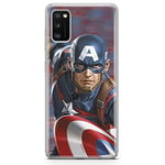 ERT GROUP Coque de téléphone Portable pour Samsung A41 Original et sous Licence Officielle Marvel Motif Captain America 022 Parfaitement adapté à la Forme du téléphone Portable, Coque en TPU