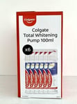 Colgate Total Advanced Whitening Toothpaste Pump, 100 ml, Pack of 6