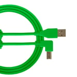 UDG U95004GR Câble USB 2.0 (A-B) - Audio haut débit optimisé USB 2.0 A mâle vers B mâle - Vert - 1 m - Compatible avec tous les appareils USB A-B