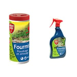 Protect Expert FOURPOUD400 Poudrage Et Arrosage 400g Lutte Contre Les Fourmis, & DTMAL1 Anti-Fourmis Balcons, Terrasses Action Choc | Prêt-à-l'emploi, 1L