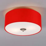 Qazqa Drum CL 30 Red Ceiling Lamp 45913 BNIB Lighting Shade New #C3