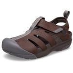 Crocs Men's Yukon Fisherman Sandal, Espresso, 3 UK