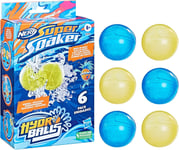 Nerf Super Soaker Hydro Balls 6 Pack Reusable Water-Filled Balls Burst on Impact