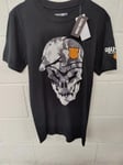 Call Of Duty Black Ops 4 Camo Skull T-Shirt, Official Activision Shirt, X-Large