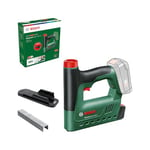 Bosch agrafeuse sans fil UniversalTacker 18V-14 (pour bois durs et tendres ; pour agrafes et clous ; déclenchement par contact ; système 18V ; accessoire de distance ; 1000 agrafes ; sans batterie)