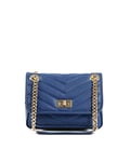 19V69 ITALIA Women's Handbag Blue 10507 Sauvage Bluette Bag Made in Italy, 22x16x13 cm