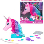 Barbie Unicorn Makeup Head Barbie unicorn kreativt tillbehör HMD83