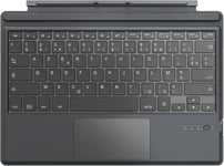 Clavier Français Compatible Avec Microsoft Surface Pro 7 Plus/Pro 7/Pro 6/Pro 5/Pro 4/Pro 3,Clavier Azerty Bluetooth Avec Pivot Rotatif Fin,Batterie Au Lithium Intégrée,Gris