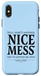 iPhone X/XS Laurel & Hardy Here's Another Nice Mess Ollie Quote Case