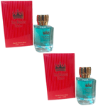 2 x Men's Perfume The King's Crown EDT Mens Fragrance Gents Aftershave 100ml New