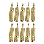 10 x 3.5mm Male to 6.5mm Female Plug Cell Phone Amplifier Headphone Stereo Audio