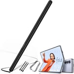 Galaxy S Pen Fold Edition Pour Galaxy Z Fold 6 Slim S-Pen/Galaxy Z Fold 5 Spens, Remplacement S Pen Pour Z Fold4/Fold3 Stylet + 3 Pointes/Pointes, Stylet À Niveau De Pression 4096-Noir