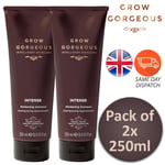 Grow Gorgeous Intense Thickening Haircare Shampoo 250ml Hydrating Hair Pack of 2