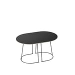 Muuto - Airy Coffee Table - Small, Utförande - Svart - Svart - Svart - Soffbord - Metall/Trä
