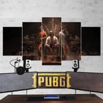 TOPRUN Picture print on canvas 5 pieces wall art for living room Modern home Art print Images 5 panel wall decor 150x80cm Solidframe Easily to hang PUBG PlayerUnknown's Battlegrounds