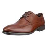 ECCO Men's Citytray Apron Toe Tie Oxford, Cognac, 5-5.5