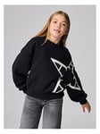 smALLSAINTS All Saints Kids A Start Sweatshirt - Black, Black, Size Age: 8-9 Years