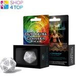 D20 Level Counter White Black Role-Playing All Dice Tell a Story 30mm Dice New