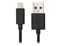 Veho - Lightning-kabel - USB hane till Lightning hane - 20 cm - svart