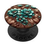 Beau motif floral cowgirl occidental. PopSockets PopGrip Adhésif