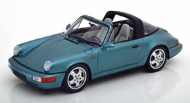 PORSCHE 911 964 CARRERA 4 TARGA SERIE 1 1991 TURQUOISE METAL GT SPIRIT GT805