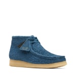 Clarks Wallabee Boot 26174050 Mens Blue Suede Lace Up Ankle Boots